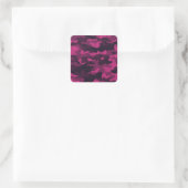 Sticker Carré Camouflage hexagonal, texture militaire arrière - (Sac)