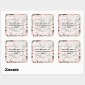 Sticker Carré Camouflage rose et vert, Militaire, Armée (Feuille)