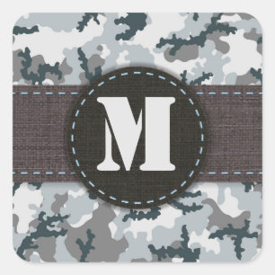 Sticker Carré Camouflage urbain