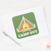 Sticker Carré Camp hors (Enveloppe)