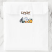 Sticker Carré Camper | Rustic Baby shower Favoriser (Sac)