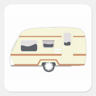 Sticker Carré Camper Trailer Camping Van