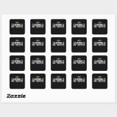 Sticker Carré Camping (Feuille)