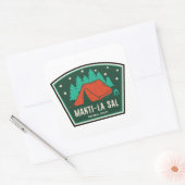 Sticker Carré Camping forestier national Manti-La Sal (Enveloppe)