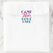 Sticker Carré Camping Hair Don't care Camper Camping Glamper (Sac)