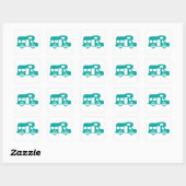 Sticker Carré Camping Motorhome (Feuille)