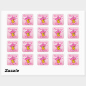 Sticker Carré Camping poussette #8 (Feuille)