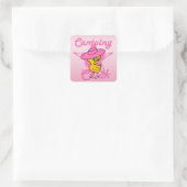 Sticker Carré Camping poussette #8 (Sac)