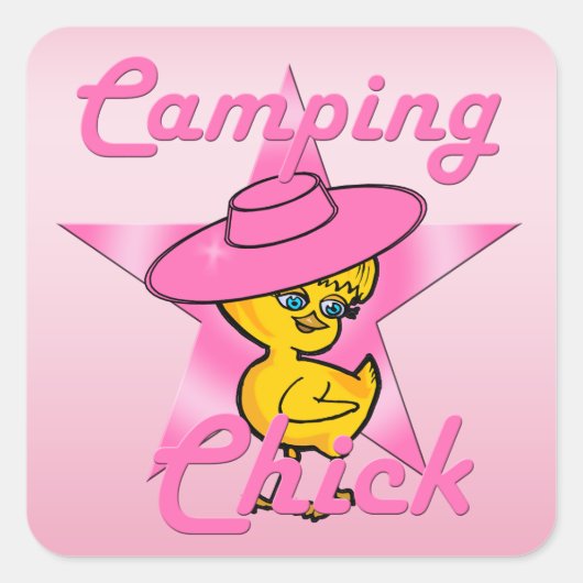 Sticker Carré Camping poussette #8 (Devant)