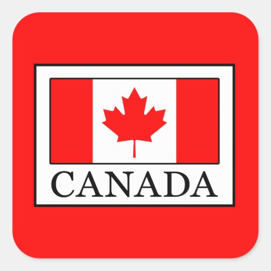 Sticker Carré Canada (Devant)