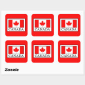 Sticker Carré Canada (Feuille)