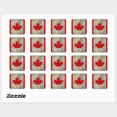 Sticker Carré Canada (Feuille)
