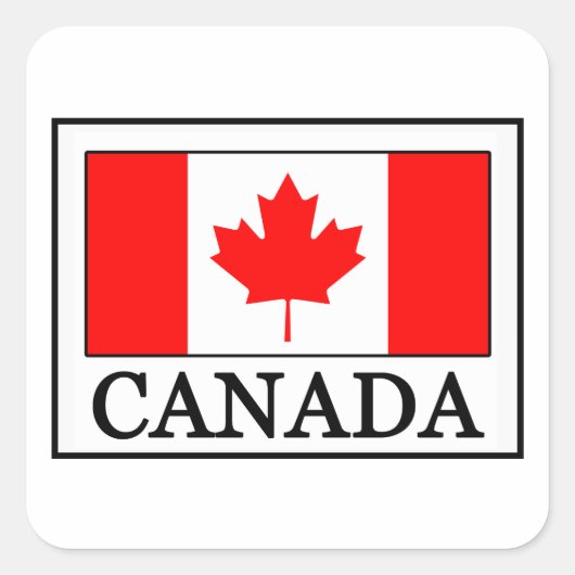 Sticker Carré Canada (Devant)