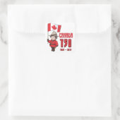Sticker Carré Canada 150 ans (Sac)