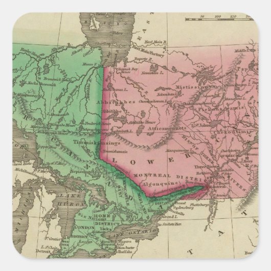 Sticker Carré Canada 3 (Devant)