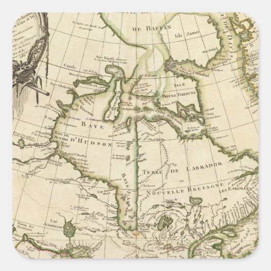 Sticker Carré Canada 5 (Devant)