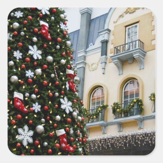 Sticker Carré Canada, Alberta, Edmonton. West Edmonton Mall. (Devant)