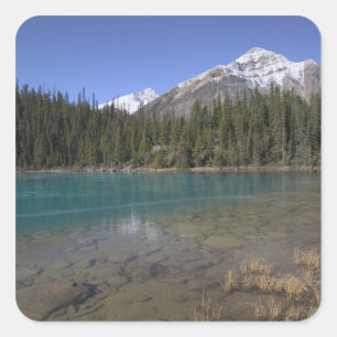 Sticker Carré Canada, Alberta, parc national de Jasper : JASPER,