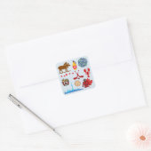 Sticker Carré Canada Amusant (Enveloppe)