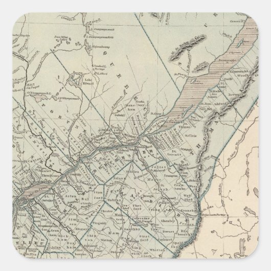 Sticker Carré Canada Est (Devant)