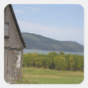 Sticker Carré Canada,  Québec,  L'isle-aux-Coudres,