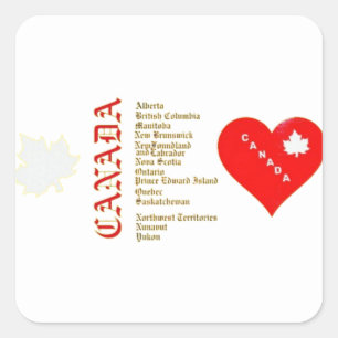 STICKER CARRÉ CANADAFIRST