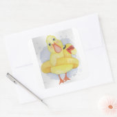 Sticker Carré Canard en caoutchouc (Enveloppe)