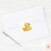Sticker Carré Canard en caoutchouc jaune (Enveloppe)