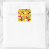 Sticker Carré Canards en caoutchouc jaune mignon (Sac)