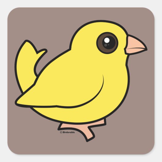 Sticker Carré Canari (Devant)
