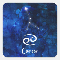 Cancer Zodiaque Constellation Bleu Galaxie Céleste