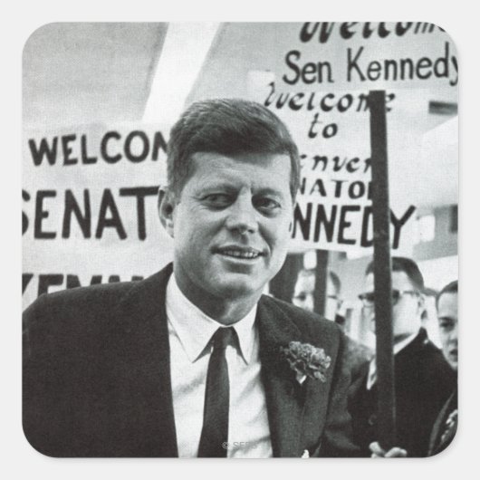 Sticker Carré Candidat Kennedy (Devant)