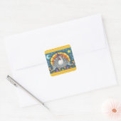 STICKER CARRÉ CANDY CORN TURKEY, FEUILLE DE BILLETS (Enveloppe)