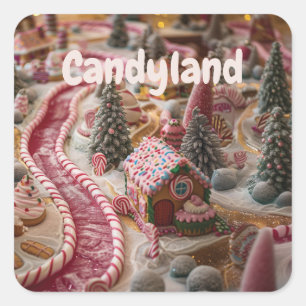 Sticker Carré Candyland