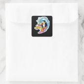 Sticker Carré Canettes surf (Sac)