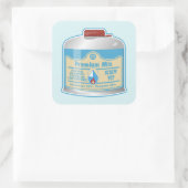 Sticker Carré Canistier de combustible du poêle de camp propane  (Sac)