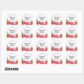 Sticker Carré Canne à salsa de tomate maison (Feuille)