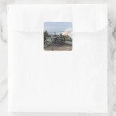 Sticker Carré Canon de tir (Sac)