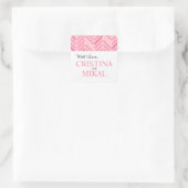Sticker Carré Cantilevered Chevron Favor | rose cendré (Sac)