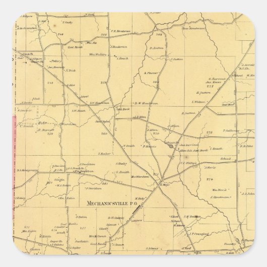 Sticker Carré Canton d'Irwin (Devant)