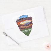Sticker Carré Canyonlands National Park Mesa Arch Arrowhead (Enveloppe)