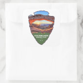 Sticker Carré Canyonlands National Park Mesa Arch Arrowhead (Sac)