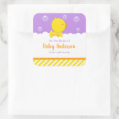 Sticker Carré Caoutchouc Jaune Purple Bébé Bibliothèque Plaque d (Sac)