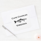 Sticker Carré Cape Charles Virginia Cobia (Enveloppe)