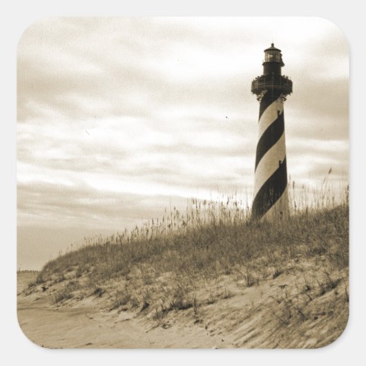 Sticker Carré Cape Hatteras Lighthouse (Devant)