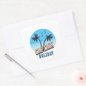 Sticker Carré Capitaine Holiday (Enveloppe)