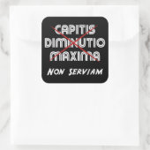 Sticker Carré capitis diminutio maxima (Sac)