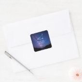 Sticker Carré Capricorn | Personalized Zodiac Constellation (Enveloppe)