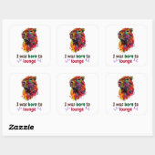 Sticker Carré Capybara (Feuille)