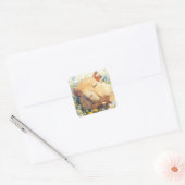 Sticker Carré Capybara Sieste Paisible (Enveloppe)